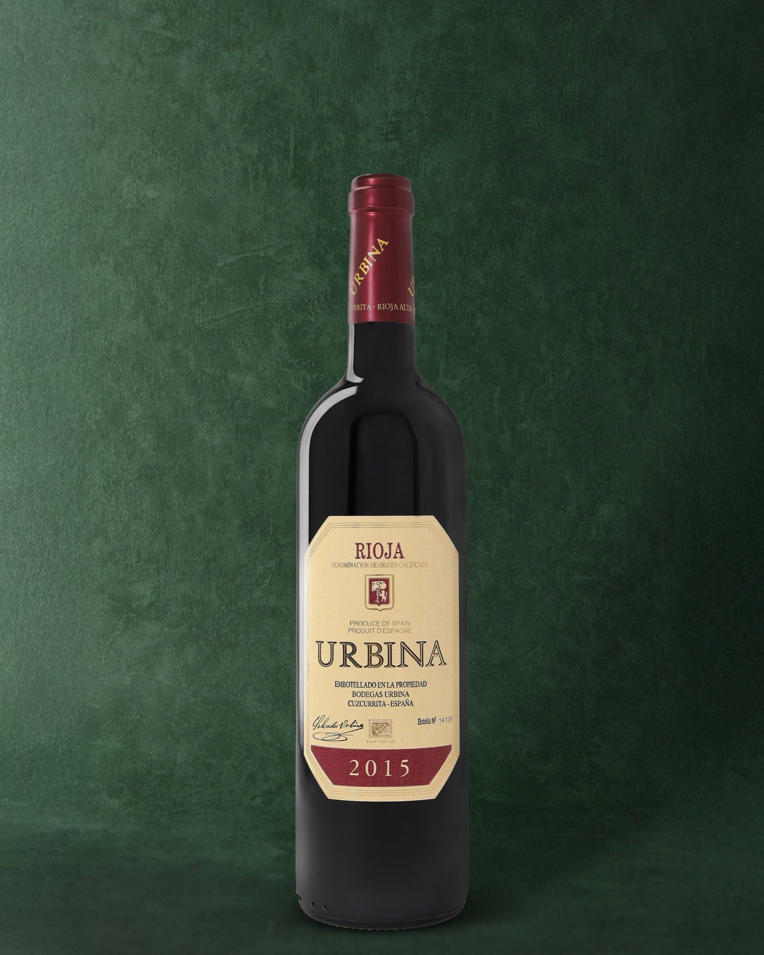 Bodegas Urbina, Rioja Crianza 2015