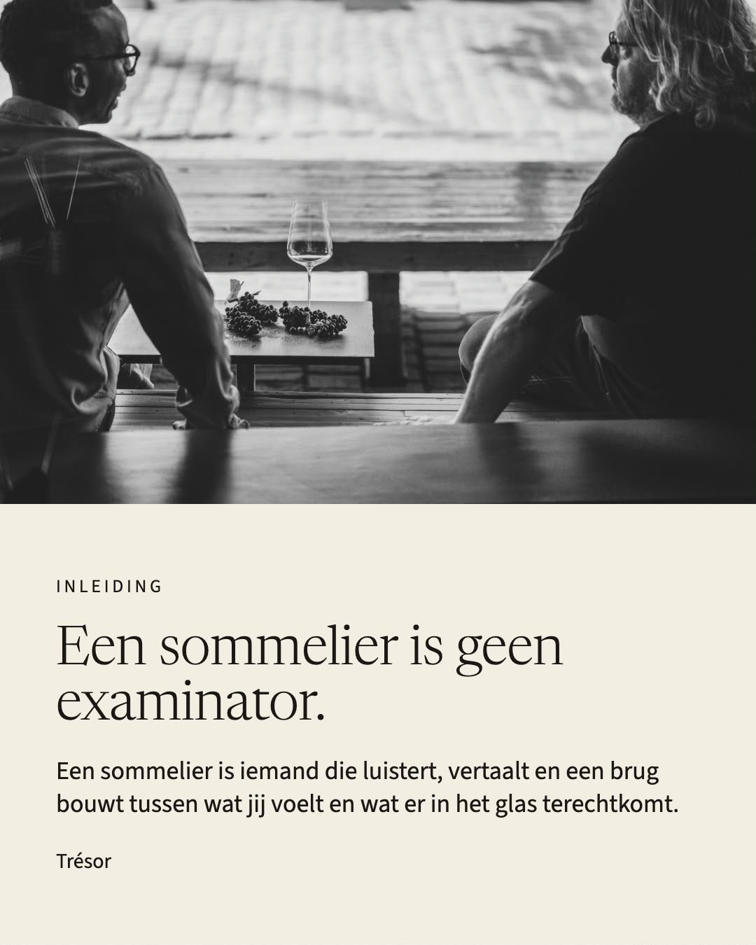 Inleiding: Een sommelier is geen examinator