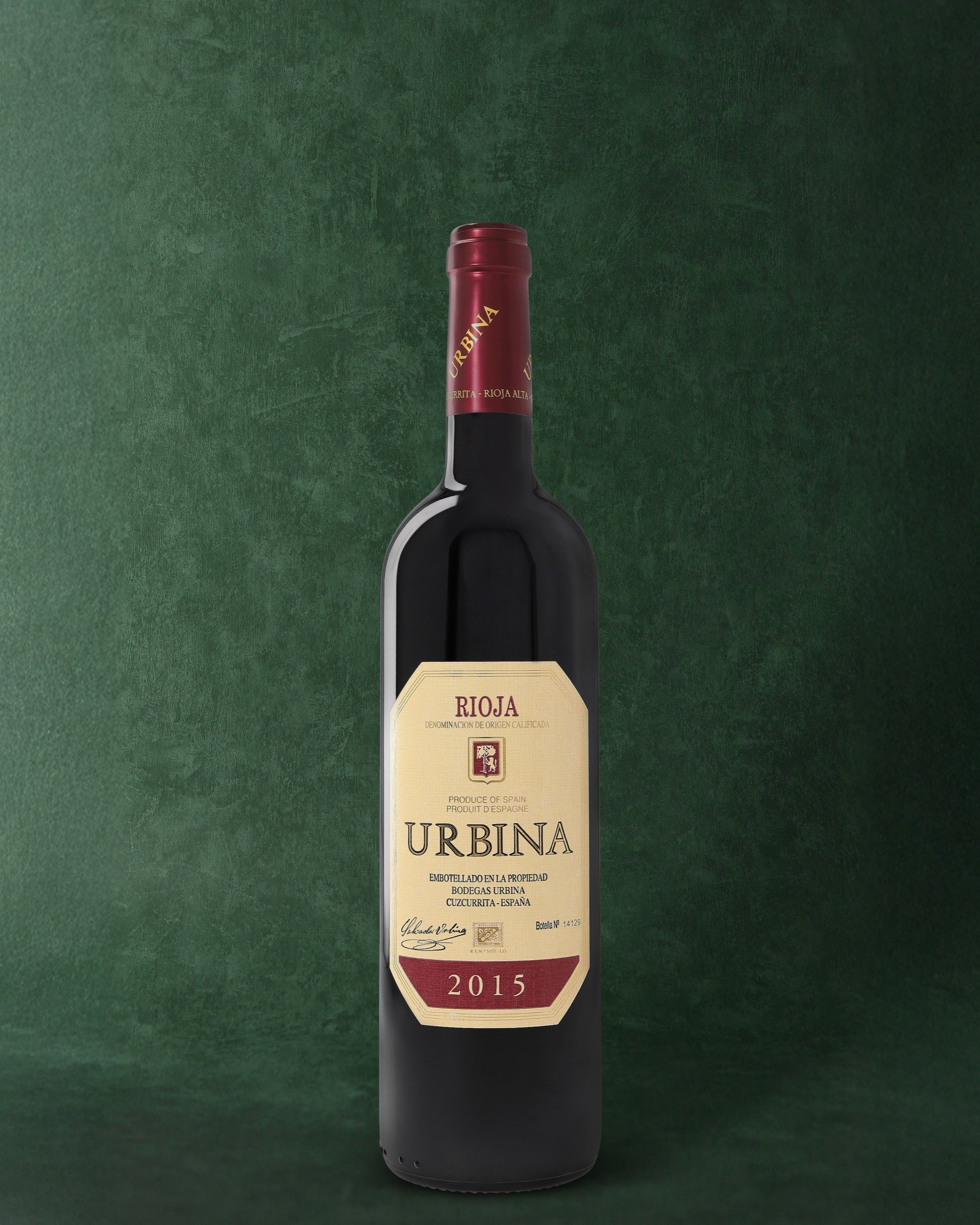 Bodegas Urbina, Rioja Crianza 2015